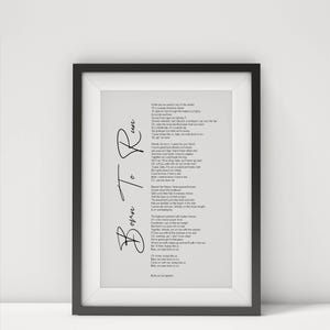 Born To Run Lyrics Print  Bruce Springsteen Digital Poster  Inspirational Song Art