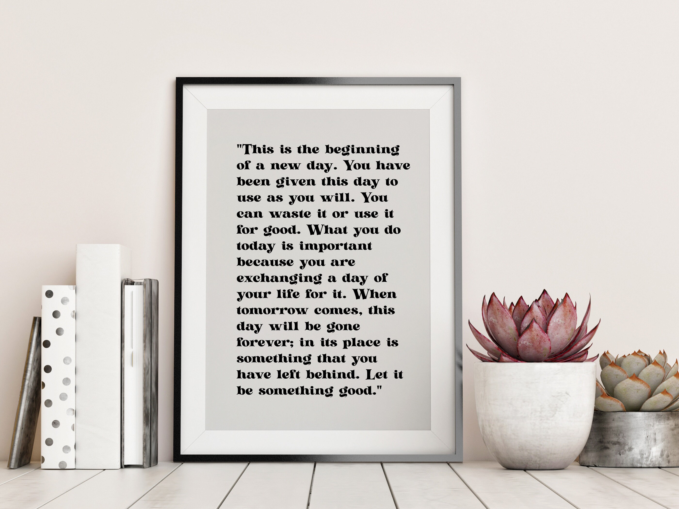 The Beginning of a New Day Printable Quotes, Inspirational Downloadable