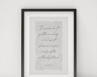 Northanger Abbey Quote Digital Art Print  Literary Decor Gift for Book Lovers  Friends