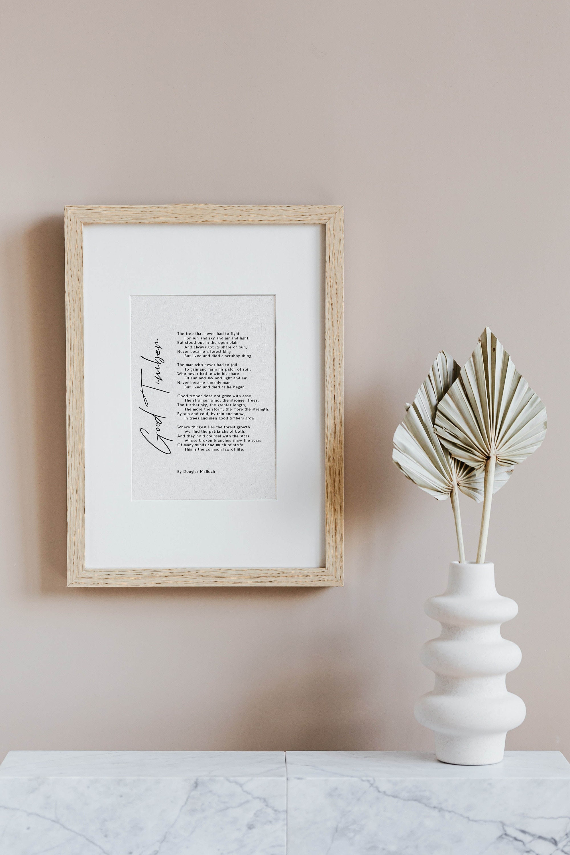 Good Timber by Douglas Malloch Printable Poem, Good Timber Poem ...