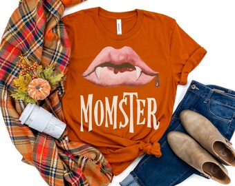 Momster Halloween T-Shirt: Funny Spooky Mom Tee