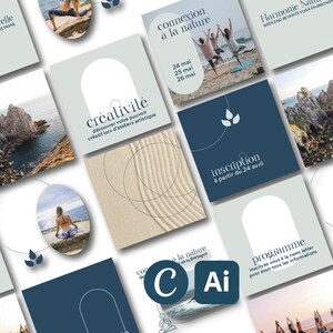 Illustrator and Canva Template - Fully Customizable Instagram Post Template