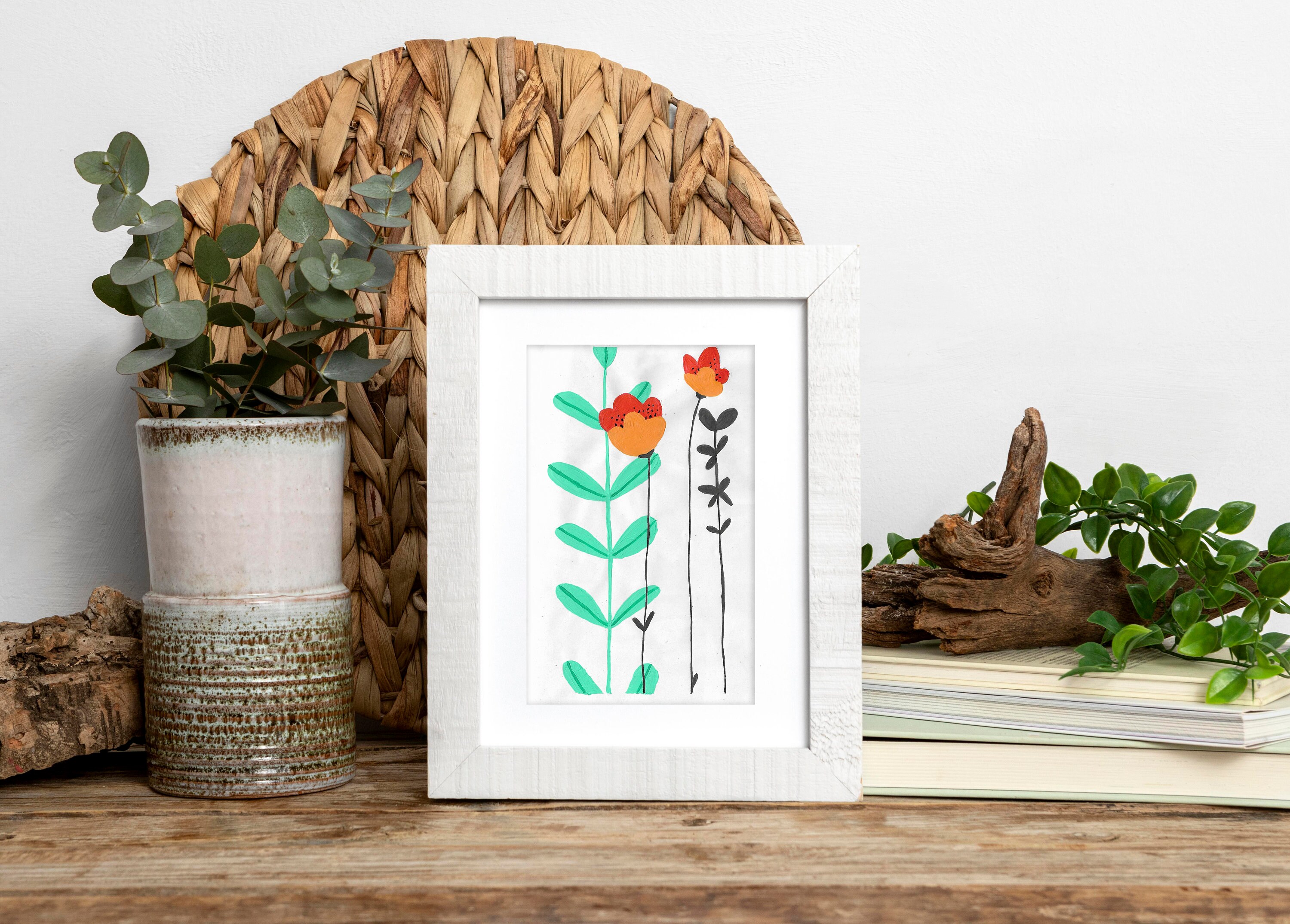 Illustration Fleurs Colorés