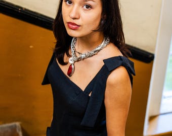 Structured Wool Bustier Top