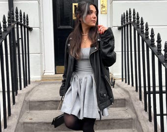 Houndstooth Slim Mini Sleeveless INSPIRED DRESS