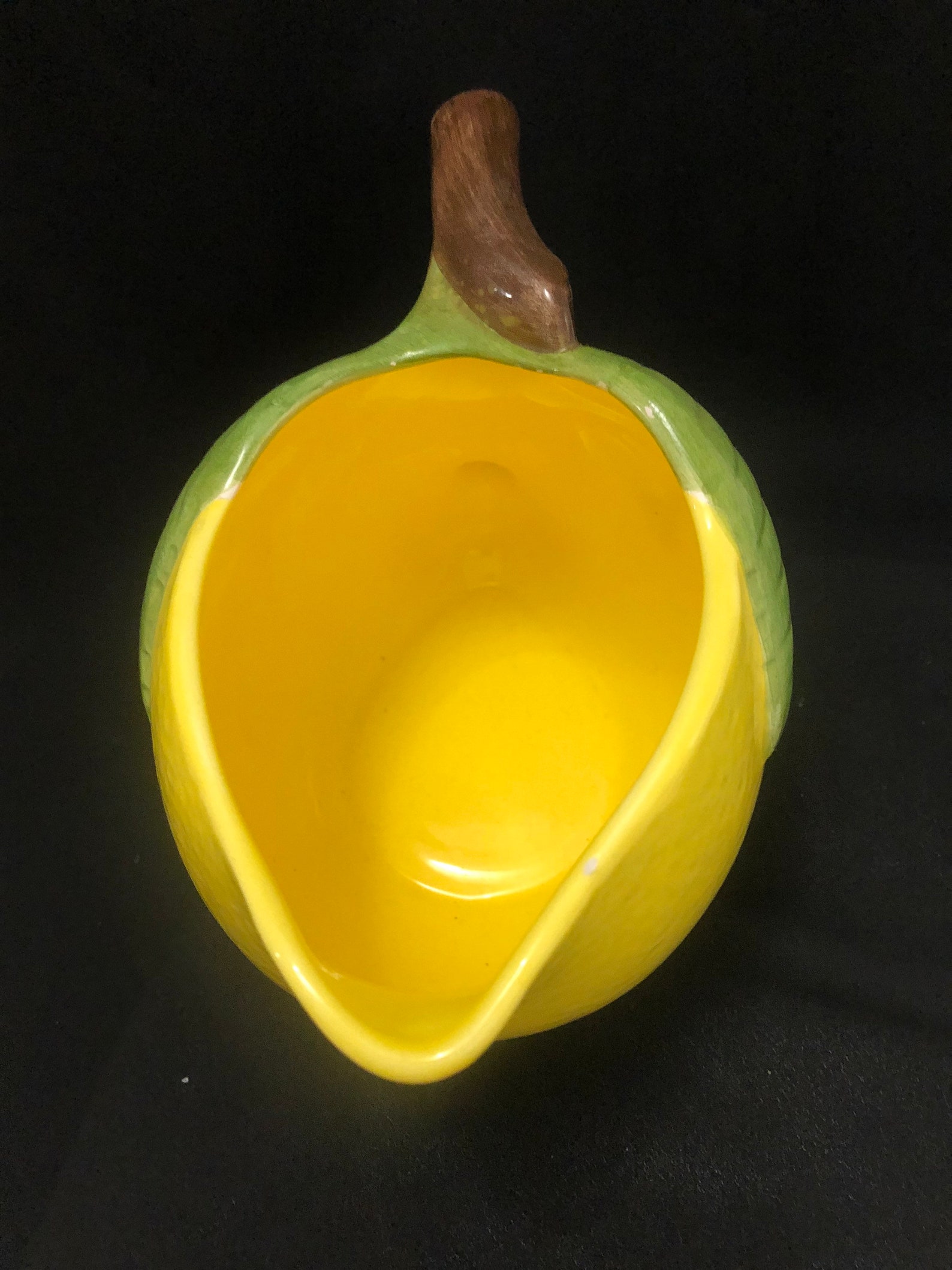 Vintage Ceramic Lemon Pitcher 1970s Etsy