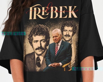 Alex Trebek Camisa Canadian American Television Game Show Jeopardy Icónico anfitrión Legendario Tshirt Vintage Bootleg Sudadera Sudadera con capucha Regalo NZ65