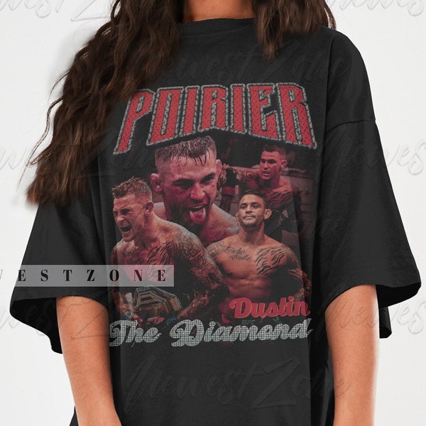 Dustin Poirier Shirt American Professional Fighter The Diamond 90s Retro TShirt Boxing Fans Vintage Graphic Tee Hoodie Sweatshirt Gift NZ112