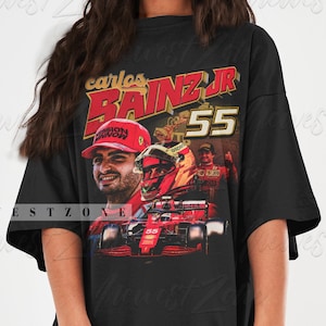 Koszulka Carlosa Sainza Driver Racing Championship Formula Racing Koszulka Hiszpański Vintage Design Koszulka graficzna Bluza z kapturem z lat 90. Prezent dla fanów NZ142