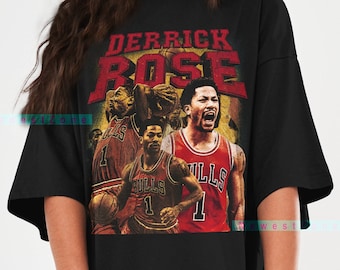 Derrick rose t shirt jersey hot sale