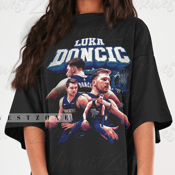 Luka Doncic Slovenian Shirt, Gift Merchandise Vintage Bootleg, Basketball Player Tshirt Retro 90s Graphic Tee Unisex Sweatshirt Hoodie NZ180