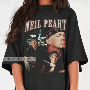 Minnen av Neil Peart T-shirt Trummis 1968-2020 Amerikansk musiker Rockband Retro Bootleg Graphic Tee Hoodie Gåva Sweatshirt NZ222