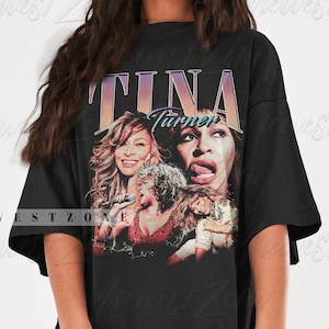 Tina Queen of Rock n Roll Shirt Actress Movie Legend Fans Homage T-shirt  90s Vintage Sweatshirt Bootleg Graphic Tee Hoodie Gift NZ218