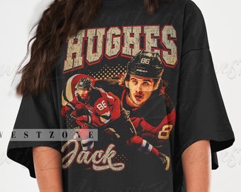 Jack Hughes Shirt Ice Hockey American Professional Hockey Championships Sport Merch Vintage Sweatshirt Hoodie Graphic Tee Gift Fans  NZ145