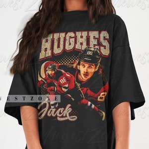 Jack Hughes Shirt Ice Hockey American Professional Hockey Championships Sport Merch Vintage Sweatshirt Hoodie Graphic Tee Gift Fans  NZ145