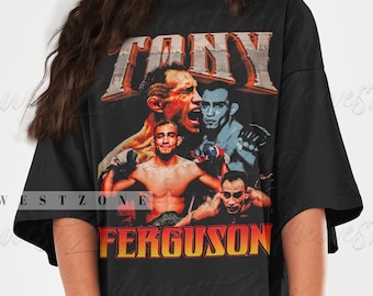 Tony Ferguson Shirt Fighter Champions United States Boxing Jiu Jitsu Vintage 90s Retro T shirt Fans Tee Sweatshirt Graphic Tee Gift NZ174 Etsy