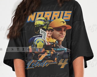 Norris Lando Tshirt Driver Racing Championship Formula Racing Shirt British Vintage Graphic Design Tee 90s Inspired Sweatshirt Hoodie NZ195