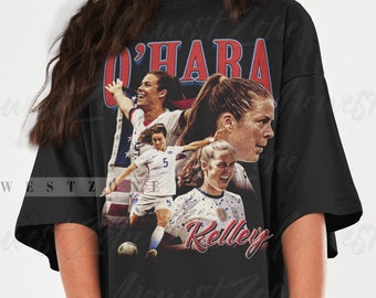 Kelley O'Hara Camisa Limitada Americana profesional Mujer Deporte Bootleg Diseño Vintage Clásico Retro Sudadera Camiseta Gráfica Regalo Fans NZ24035