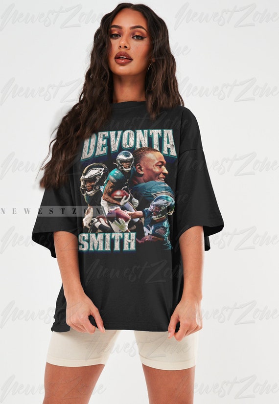 DeVonta Smith Shirt Vintage 90s #6/Wide receiver Homage Retro Classic Graphic Tee Bootleg Bestseller Unisex Sport Sweatshirt Gift NZ204
