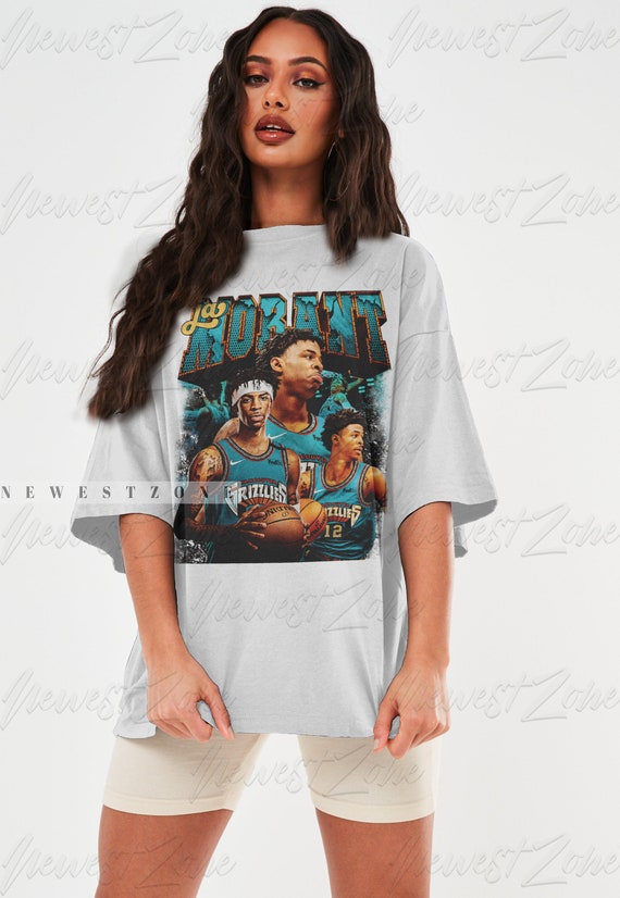 Ja Morant 12 Posterized Dunk Fitted Scoop T-Shirt for Sale by