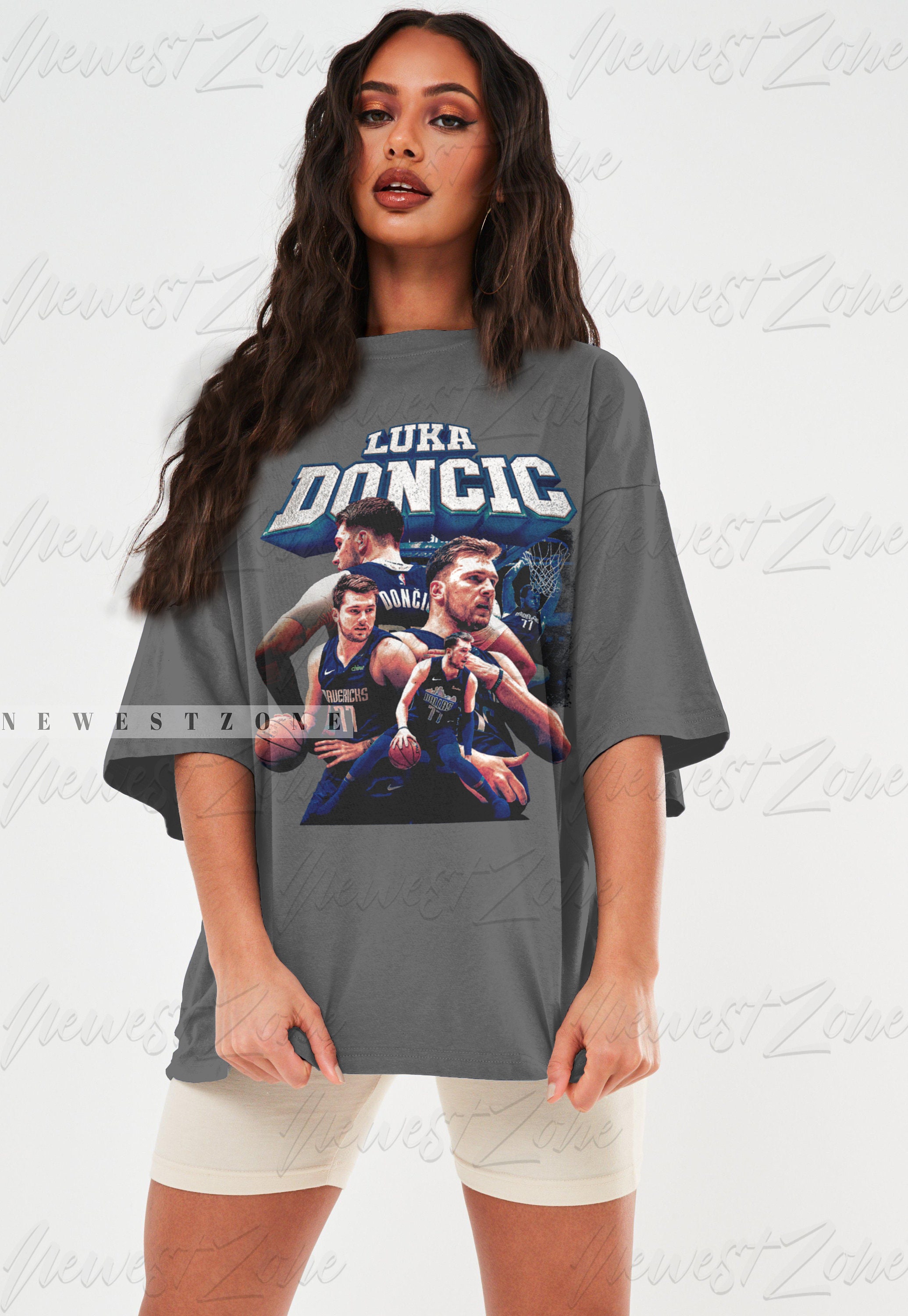 Luka Doncic Dallas Mavs Retro Vintage T Shirt designed & sold by Printerval