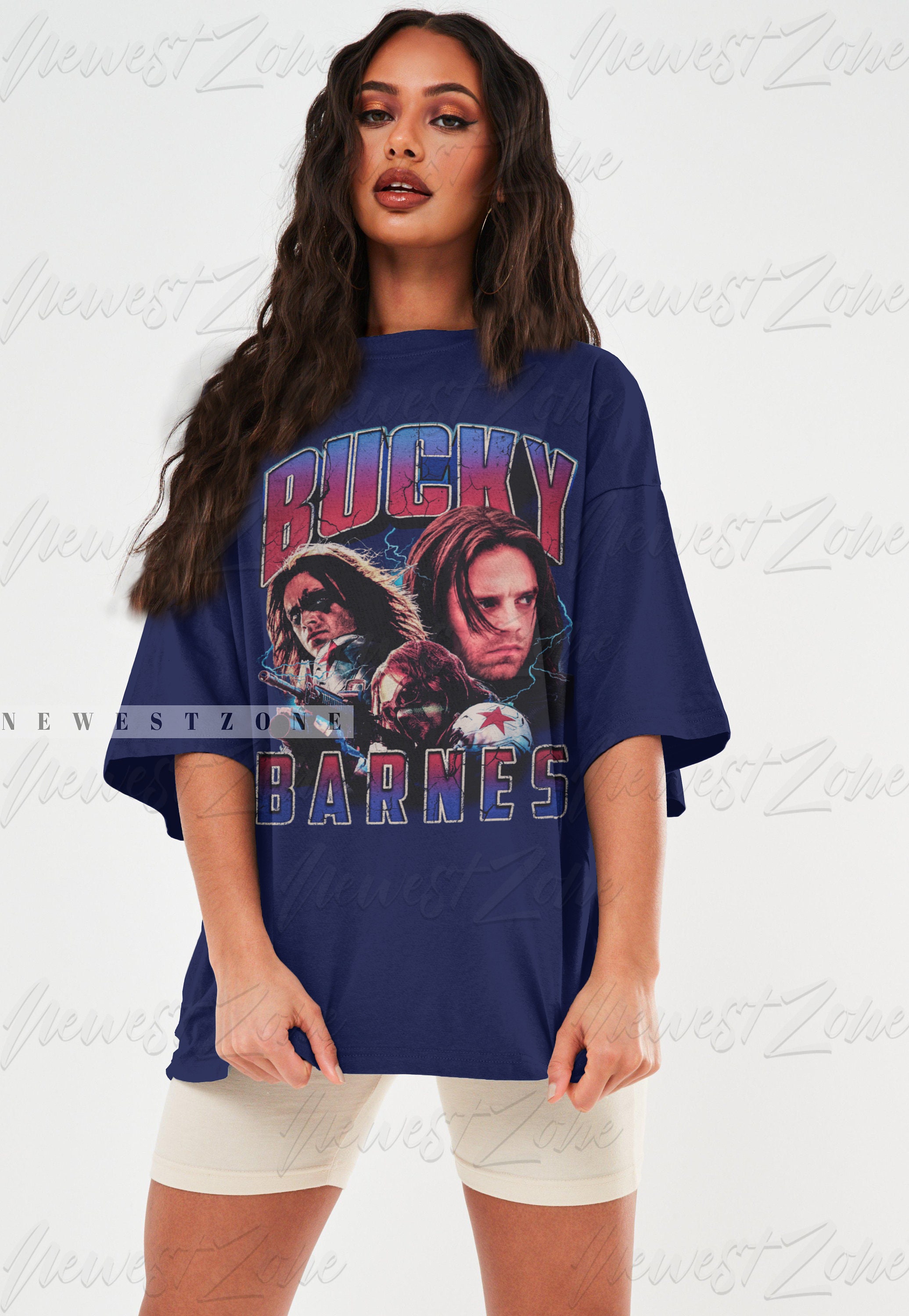 Discover Bucky Barnes Shirt Actor Movie Drama Television Series United States Retro Vintage T-Shirt