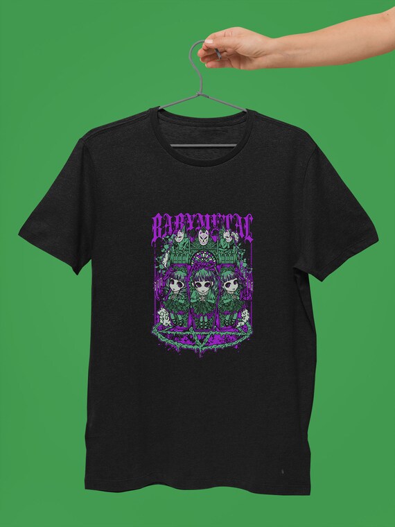 METAL Band Art Black Tee Shirt Size 