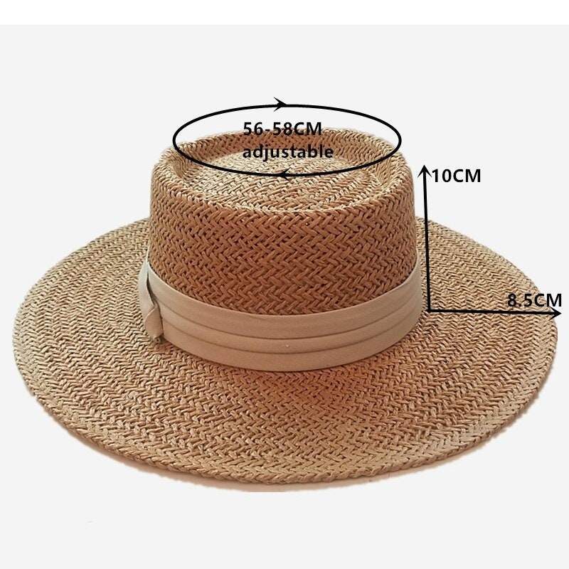 Ladies Handmade Natural Straw Hat Summer Beach Hat for Women | Etsy