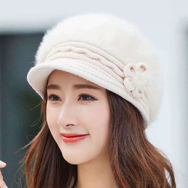 Knitted Skullies Beanies Women Winter Beanie Hat Female Warm Cap Cotton Casual Wool Solid Rabbit Beanie Hat Knitted Skullies Beanies Women Winter Beanie Hat Female Warm Cap Cotton Casual Wool Solid Rabbit Beanie Hat