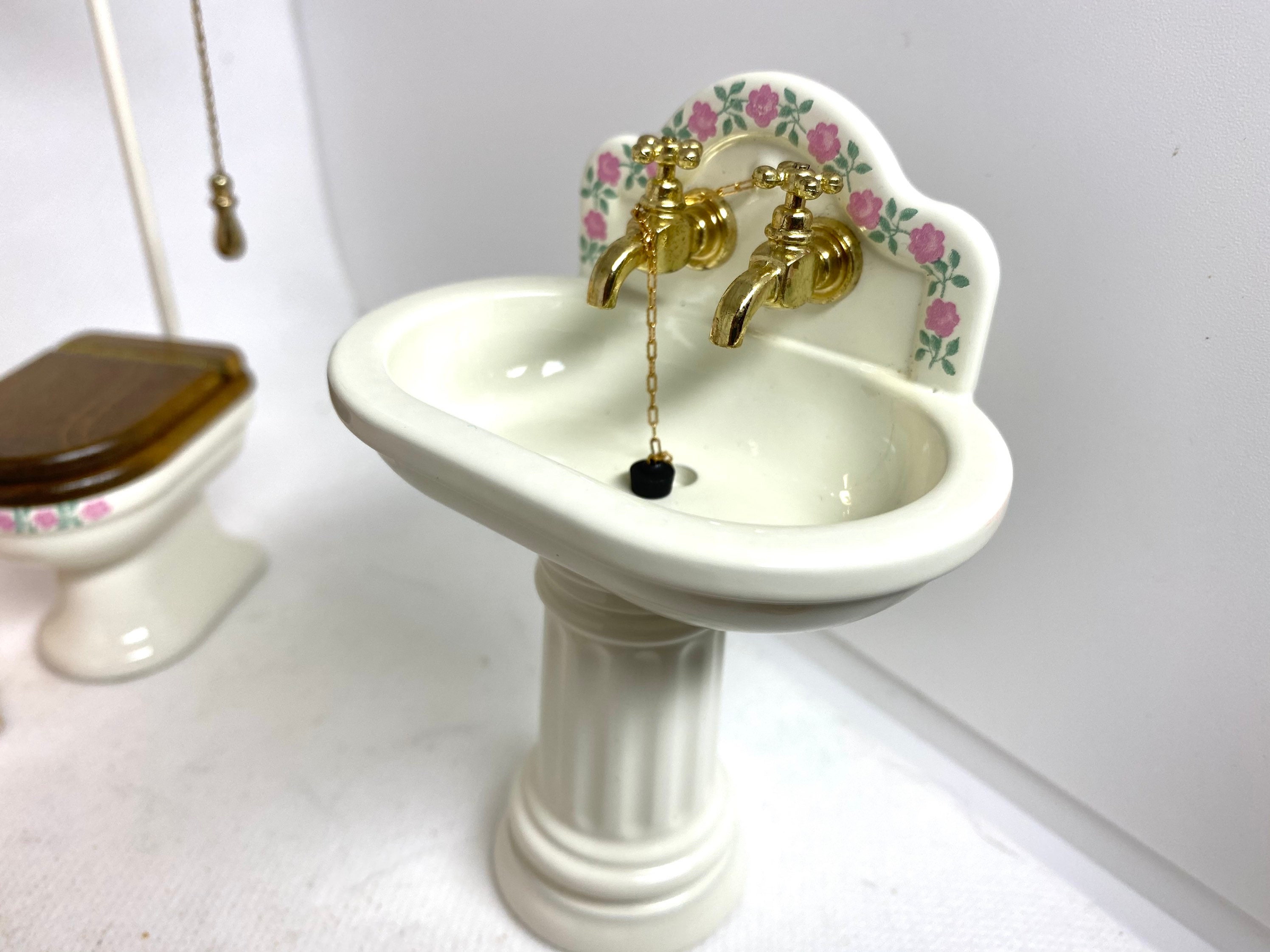 RARE Complete Bodo Hennig Dollhouse Bathroom Set Etsy