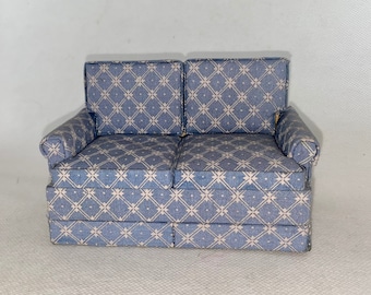 1960's living room set 2pcs Quality Dollhouse miniature 1:12 Dbl seat sofa chair 