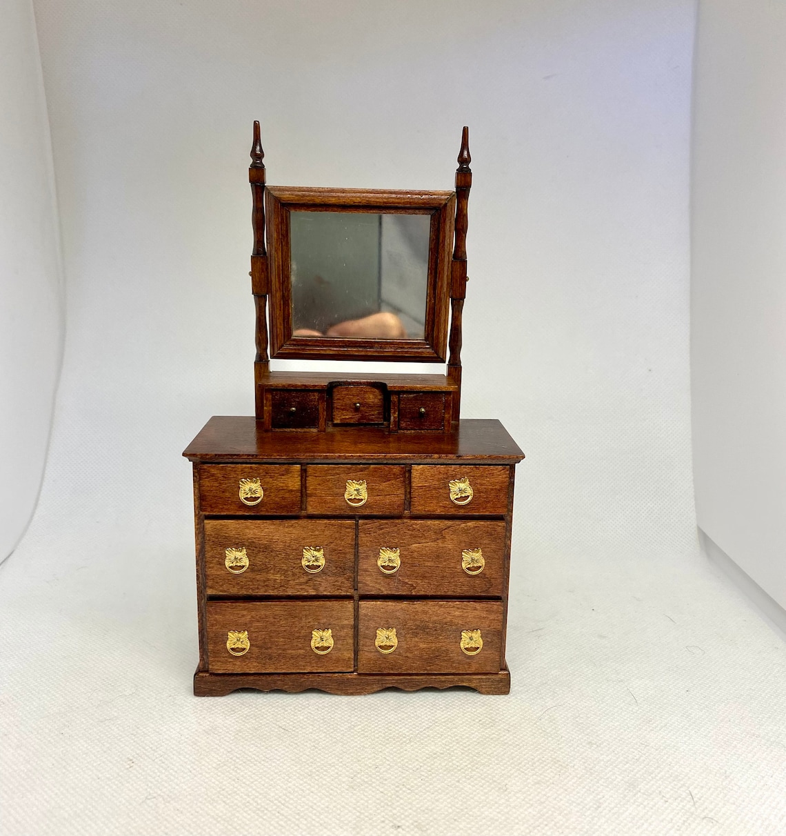 Unique Vintage Artisan Dollhouse Dresser with Mirror 112 Etsy