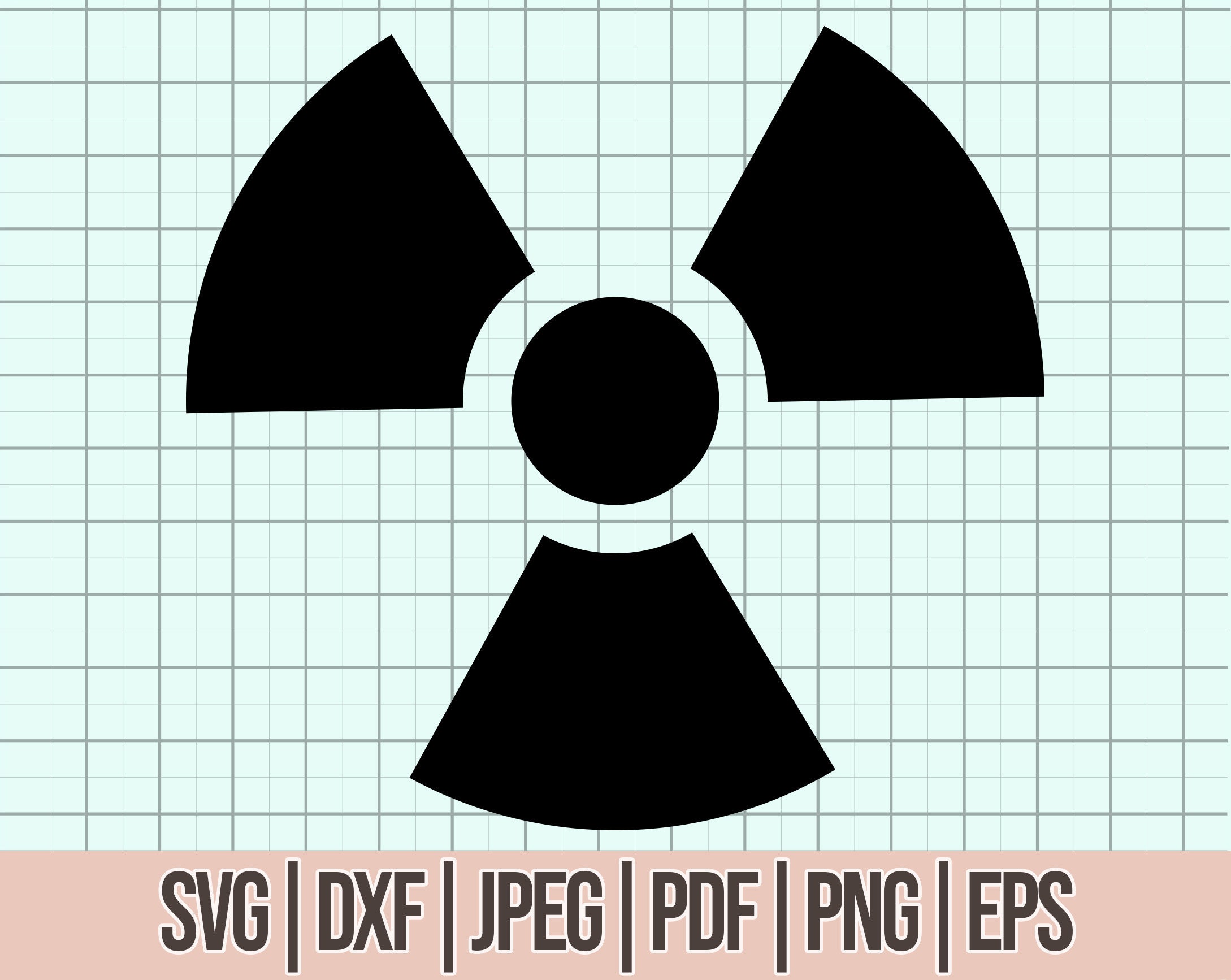 Radioactive Symbol Svg Radioactive Icon Cricut Cut File - Etsy