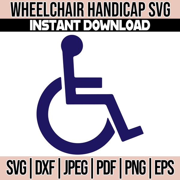 Wheelchair Handicapped svg, Special needs Icon Logo Sign Design Cut File and PNG ,Commercial Use Clip Art