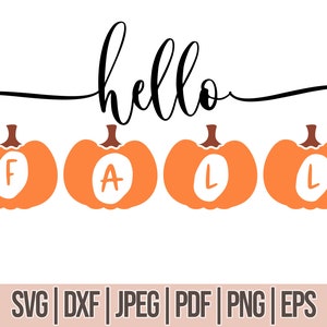 Hello Fall Svg, Fall Svg, Fall Welcome Svg