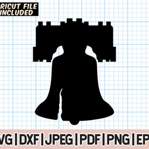 Liberty Bell Svg e Png, Liberty Bell DXF, Liberty Bell Clipart, Liberty Bell Cut File
