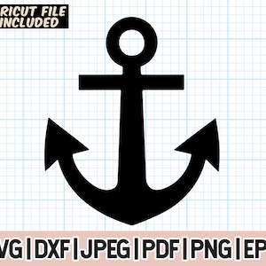 Anchor Svg, Anchor svg, nautical svg, ship anchor svg, boat anchor svg, naval anchor, svg, cut file, design, dxf, clipart