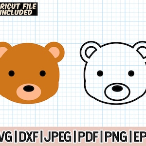 Teddy Bear SVG,Teddy Bear Outline,Bear Cricut, Bear cut file, Bear clipart