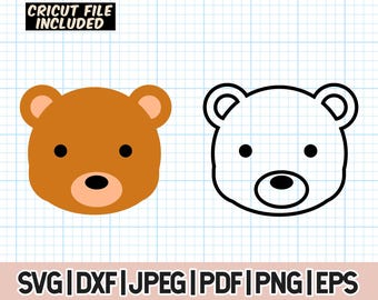 Teddy Bear SVG,Teddy Bear Outline,Bear Cricut, Bear cut file, Bear clipart