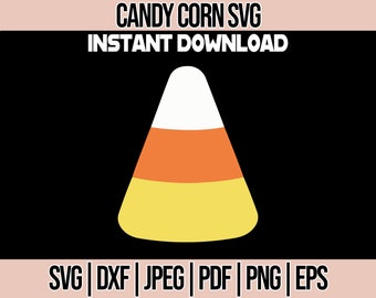 Candy Corn SVG, Candy Corn Halloween Clipart, Diseños para Cricut, Eps, Png, Svg Files, Dxf, Silhouette,
