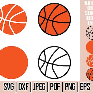 Basketball SVG - Basketball SVG für Cricut, Basketball svg Bundle für Cricut, Silhouette, Laser Cutter