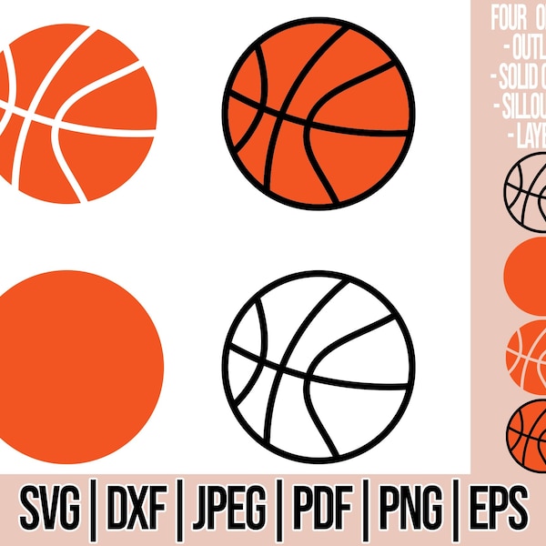 Basketball SVG - Basketball SVG for Cricut, basketball svg Bundle for cricut , Silhouette, Laser Cutter