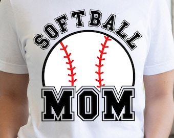 Softball Mom Svg, Softball Team Svg cut file, Softball Png, Softball Mom Shirt Svg Cut Files for Cricut, Png