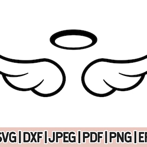 Angel Wings Svg, Angel Wings PNG, Angel Wings Silhouette Cut File