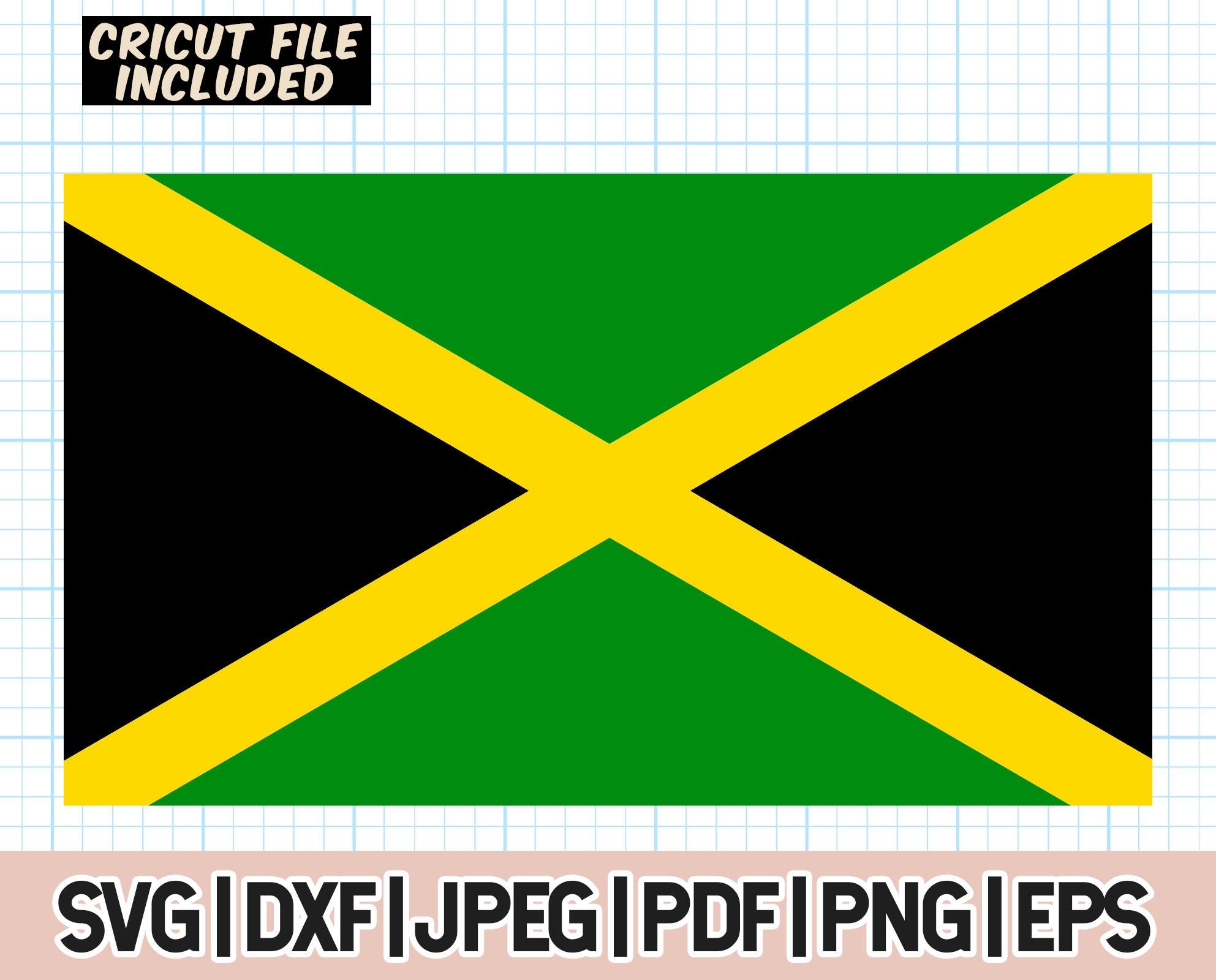 ジャマイカ国旗 PNG、ジャマイカ国旗 SVG オリジナルカラー、カリブ海