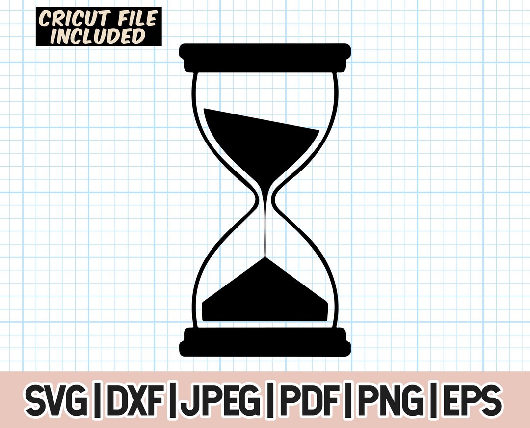 Time Keeper SVG, Hour Glass Svg , Sand Clock Svg , Time Counter Svg