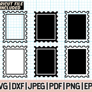 Znaczek Svg, Znaczek pocztowy png, Poczta pocztowa svg, Ramka znaczka svg, Pobieranie cyfrowe