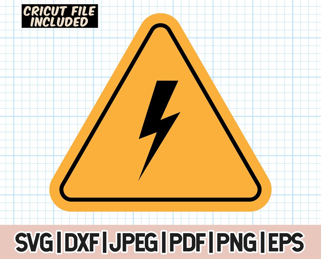 Electrical Hazard Svg, Electric Sign Svg, Danger Signs Clipart