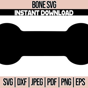 Dog Paw Print SVG, Dog Bone Svg, Animal Paw Svg, Cut Files for Cricut Silhouette, Dog bone clipart, Png, DXF, Eps Svg