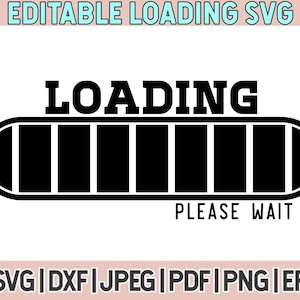 Loading Svg, Editable Loading Svg, Loading Bar Svg Png Dxf